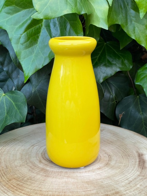 milkshake vase yellow