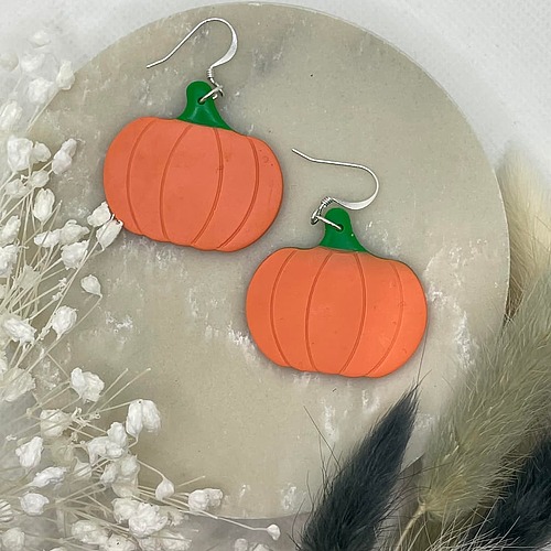 pumpkin Halloween earrings