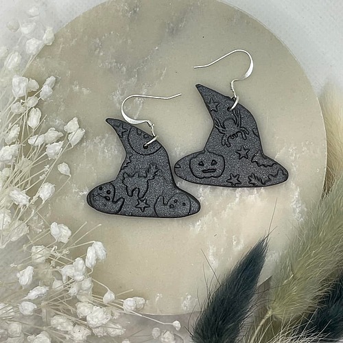 witch's hat earrings